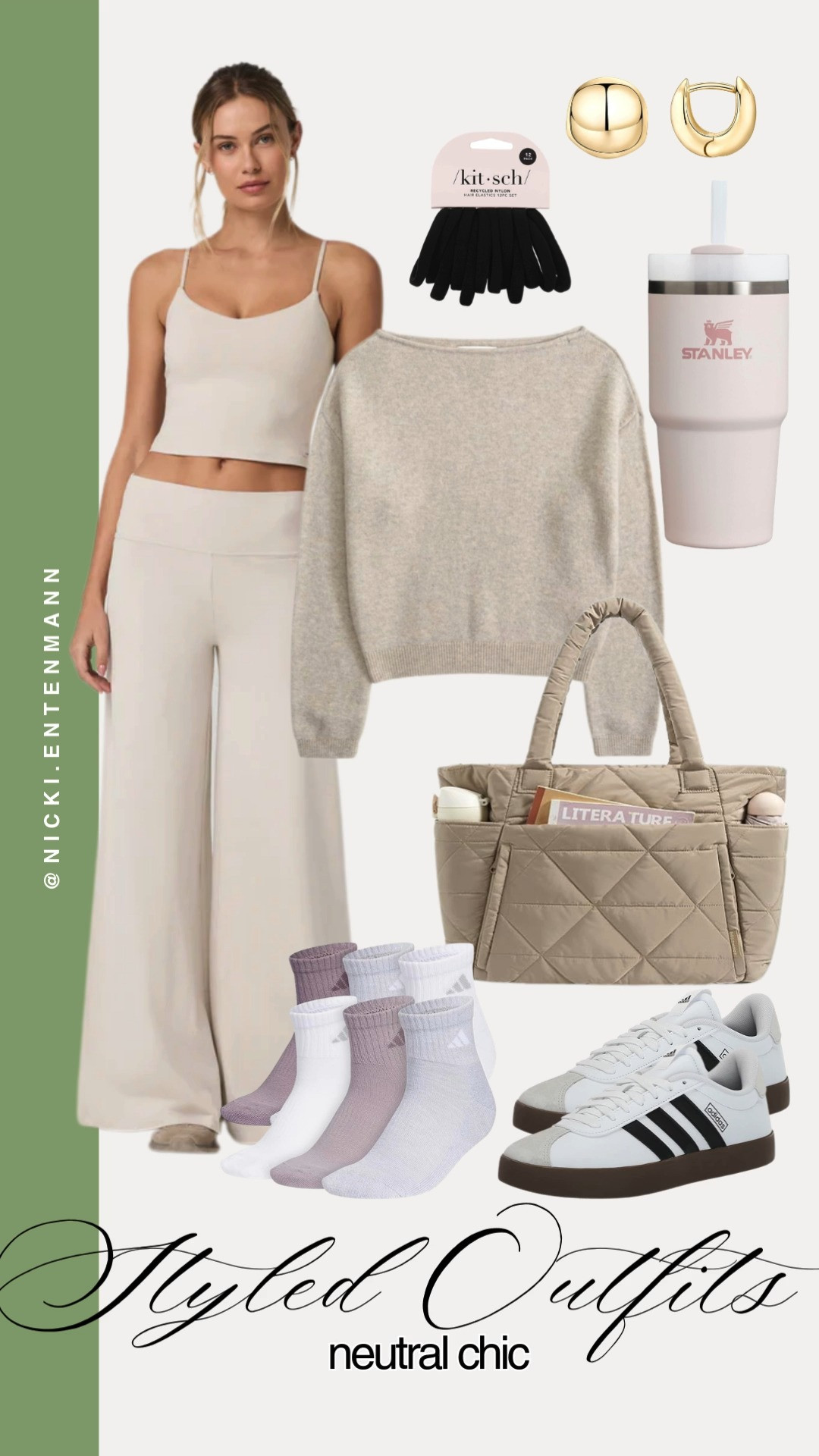 Neutral chic styled outfit built around soft beige tones, paired with cozy knits, sneakers, and gold hoops for a polished yet casual vibe that makes everyday dressing feel effortless and modern.
#neutralchic #styledoutfit #fashionfinds #style #shopping #trend #womenswear #ootd #minimalistfashion #chicstyle #modernlooks
 

 #LTKootd #LTKmomlife #LTKActive