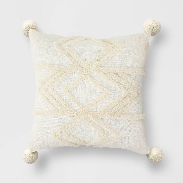 High Low Throw Pillow Cream - Opalhouse&#8482; | Target