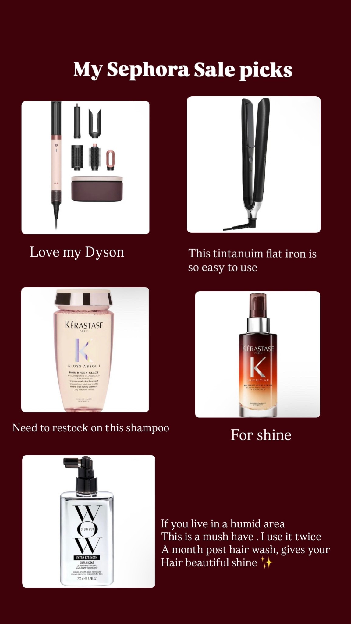 Sephora sale picks :
For dry dull frizzy hair  

#LTKGiftGuide #LTKSaleAlert #LTKHoliday