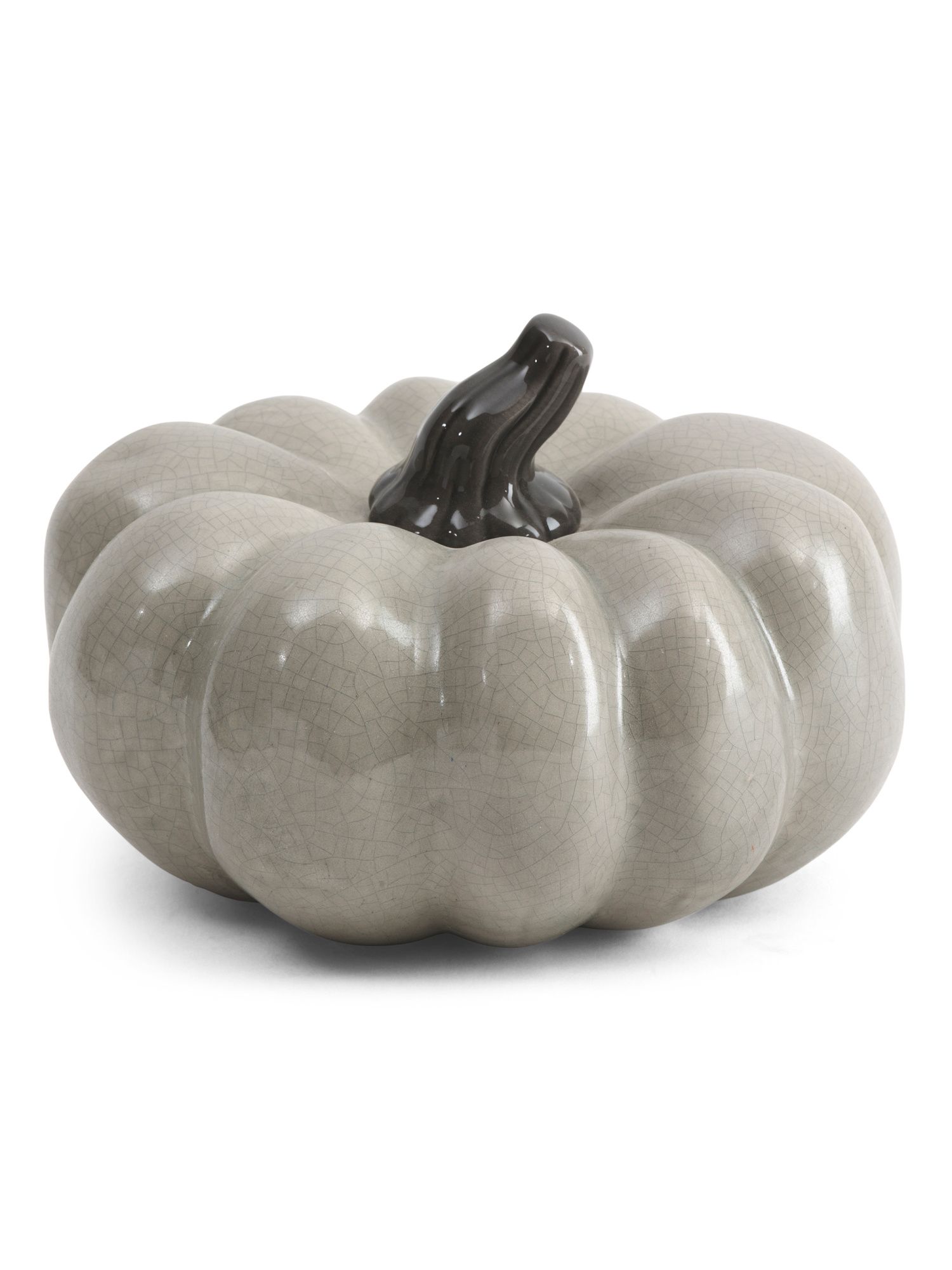 7.5in Ceramic Crackle Pumpkin | Marshalls