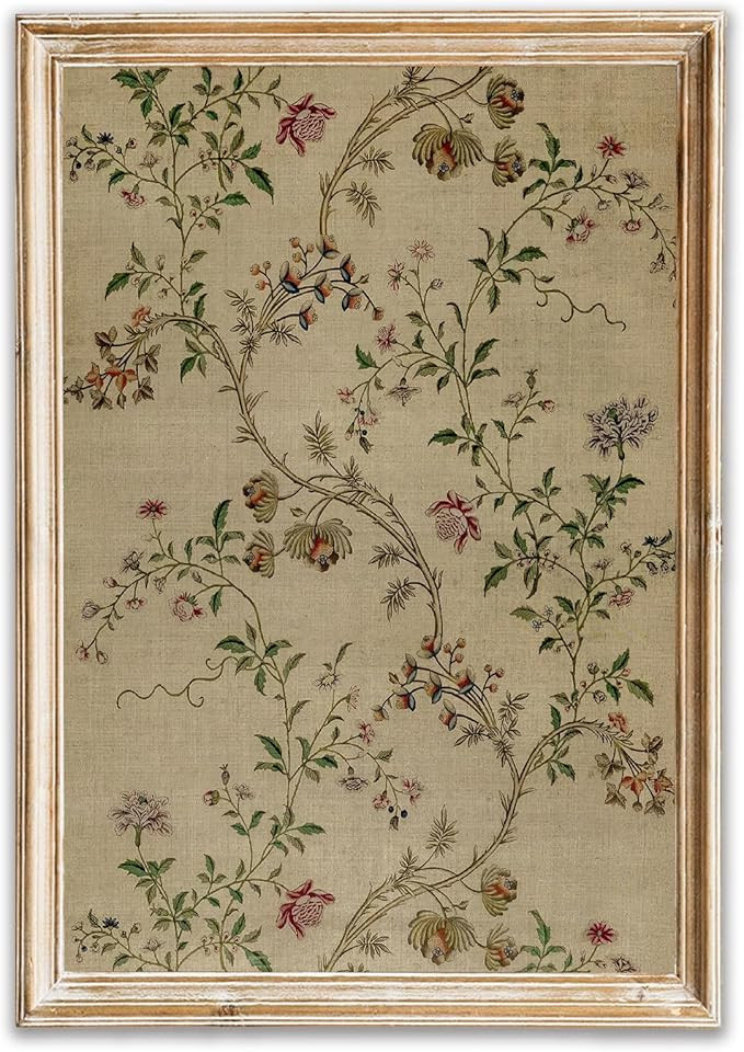 Vintage Botanical Wall Art Decor Antique Floral Canvas Wall Art Neutral Flower Prints Poster Vint... | Amazon (US)