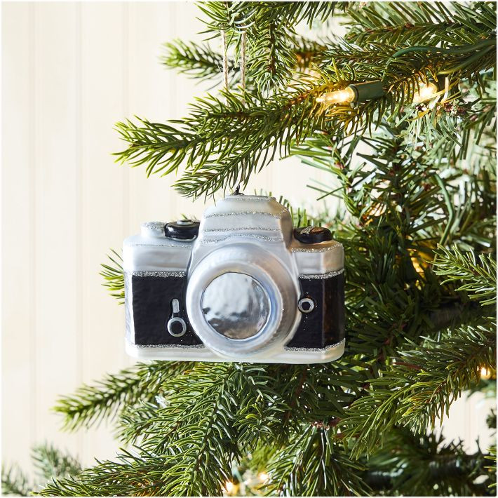 Glass Camera Ornament | West Elm (US)