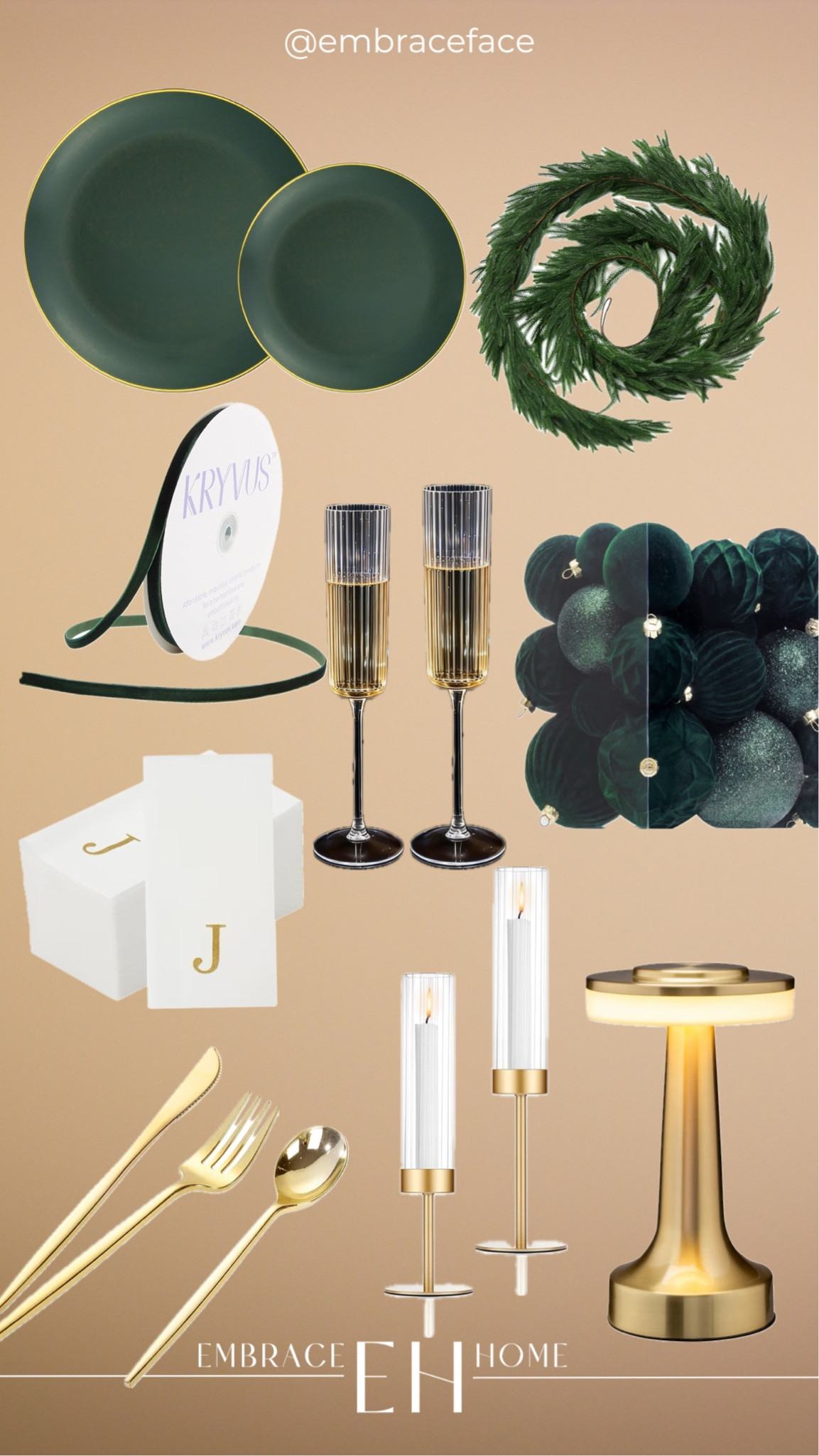 Luxury Holiday Tablescape that dont break the bank 😍