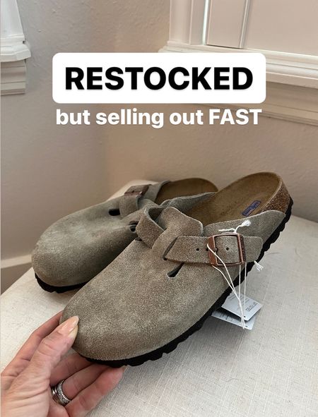 These Birkenstock mules were finally restocked and I got them! But now they’re selling out again fast! 🏃🏼‍♀️

#LTKstyletip #LTKMostLoved #LTKshoecrush