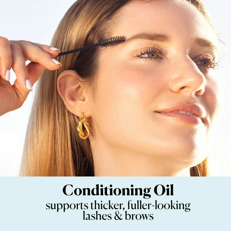 Sky Organics Organic Castor Oil Eyelash Serum for Fuller-Looking Lashes and Brows, 1 fl oz - Walm... | Walmart (US)