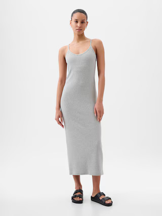 Modern Rib Midi Tank Dress | Gap (US)