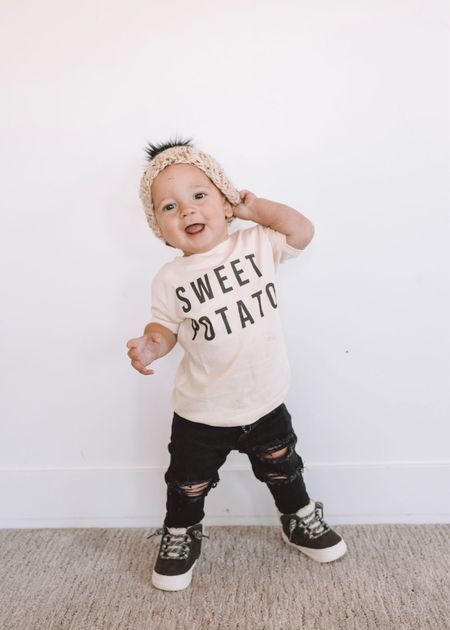 baby Thanksgiving outfit • fall outfits • baby jeans • baby boots • holiday outfits 

#LTKSeasonal #LTKbaby #LTKfamily