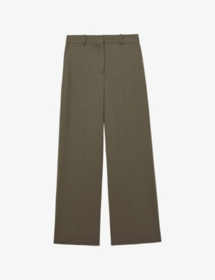 Solene Wide-Leg High-Rise Stretch Wool-Blend Trousers | Selfridges