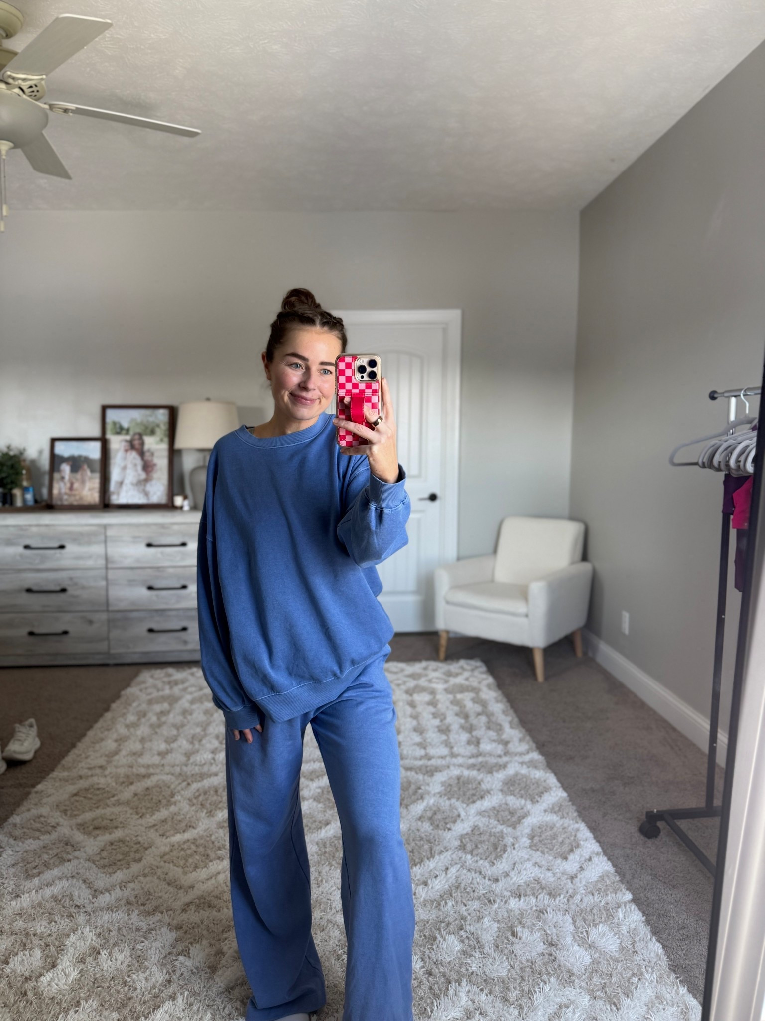 Medium in top & small in pants :) 