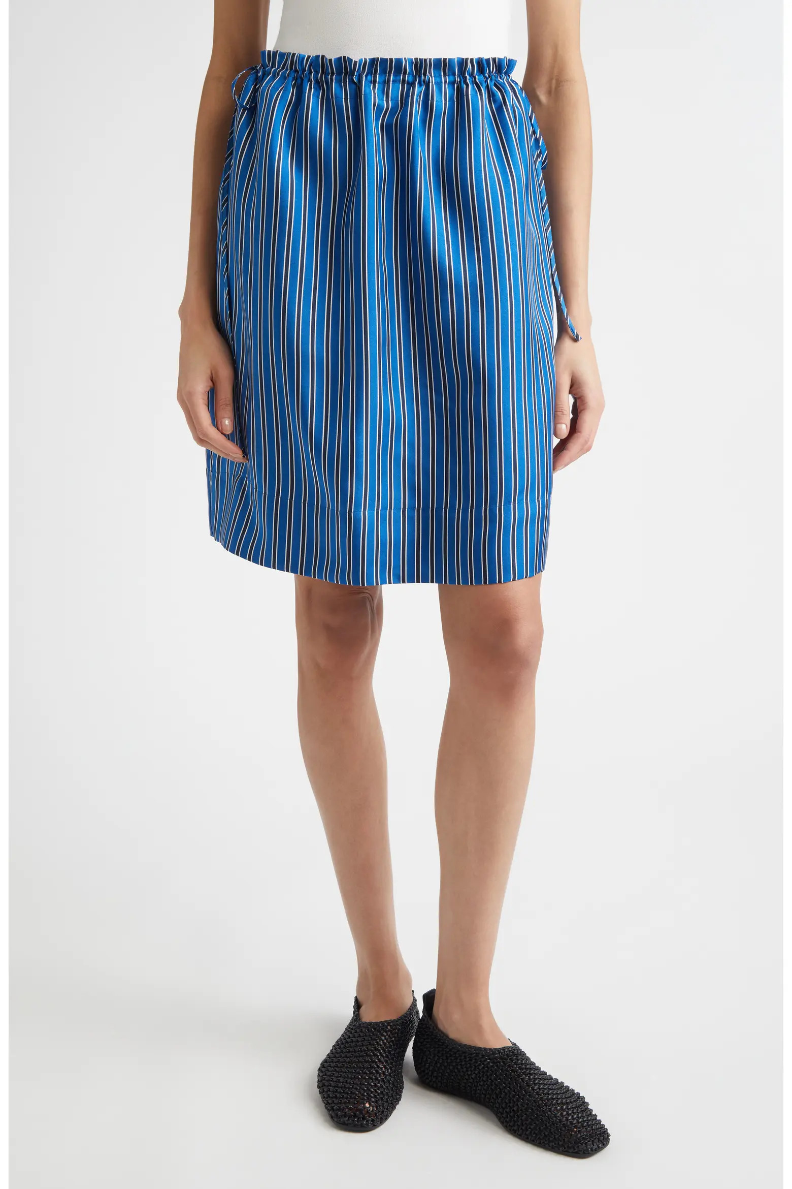 Stripe Silk Miniskirt (Women) | Nordstrom | Nordstrom