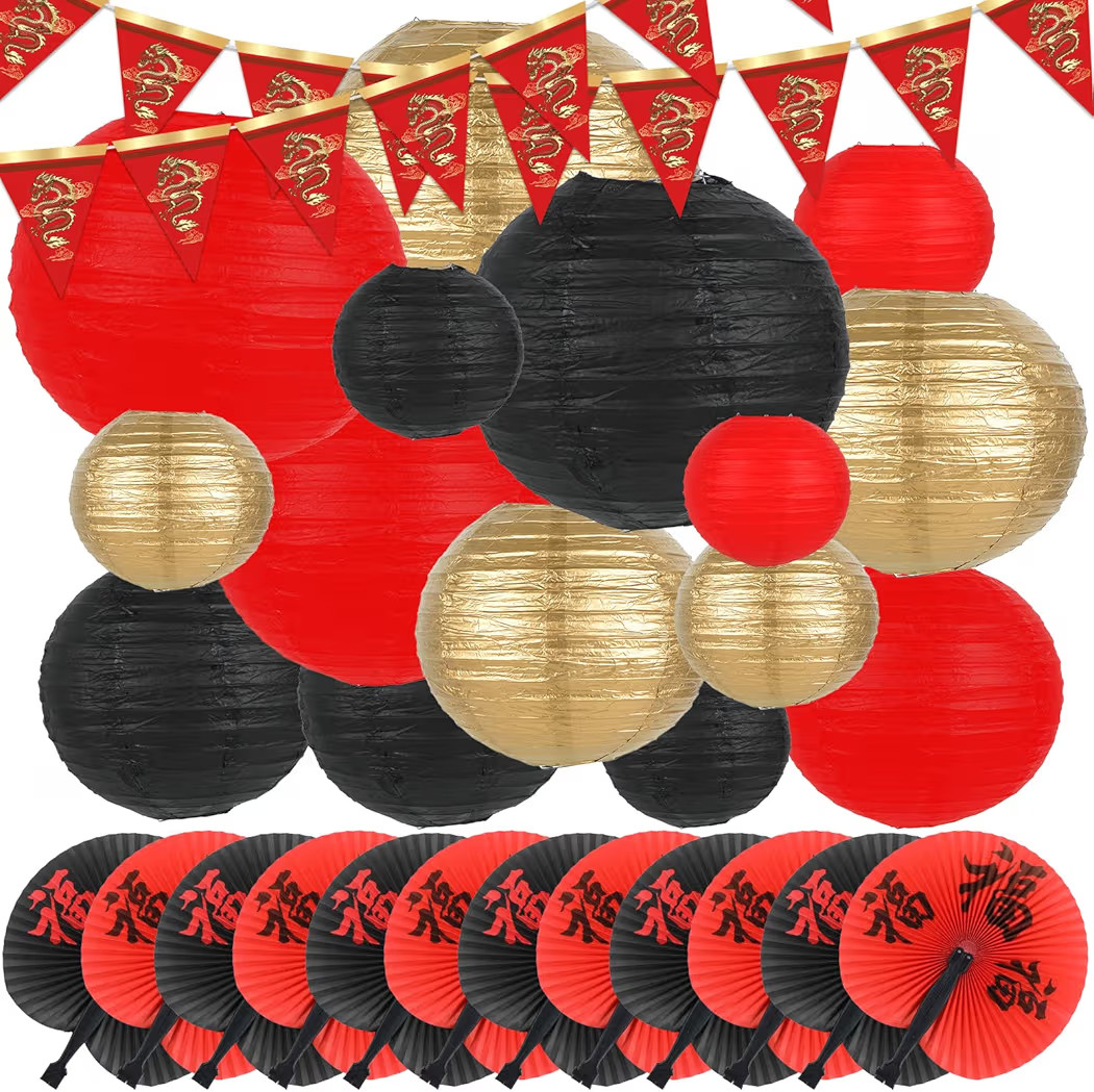 party greeting 28 Pcs Hibachi Party Decorations Asian Chinese Japanese Party Supplies Includes 15... | Amazon (US)