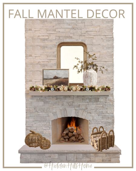 Fall mantel decor, Fall garland, Fall home decor, seasonal home decor, fall fireplace decor #fall #mantel #homedecor

#LTKSeasonal #LTKsalealert #LTKhome