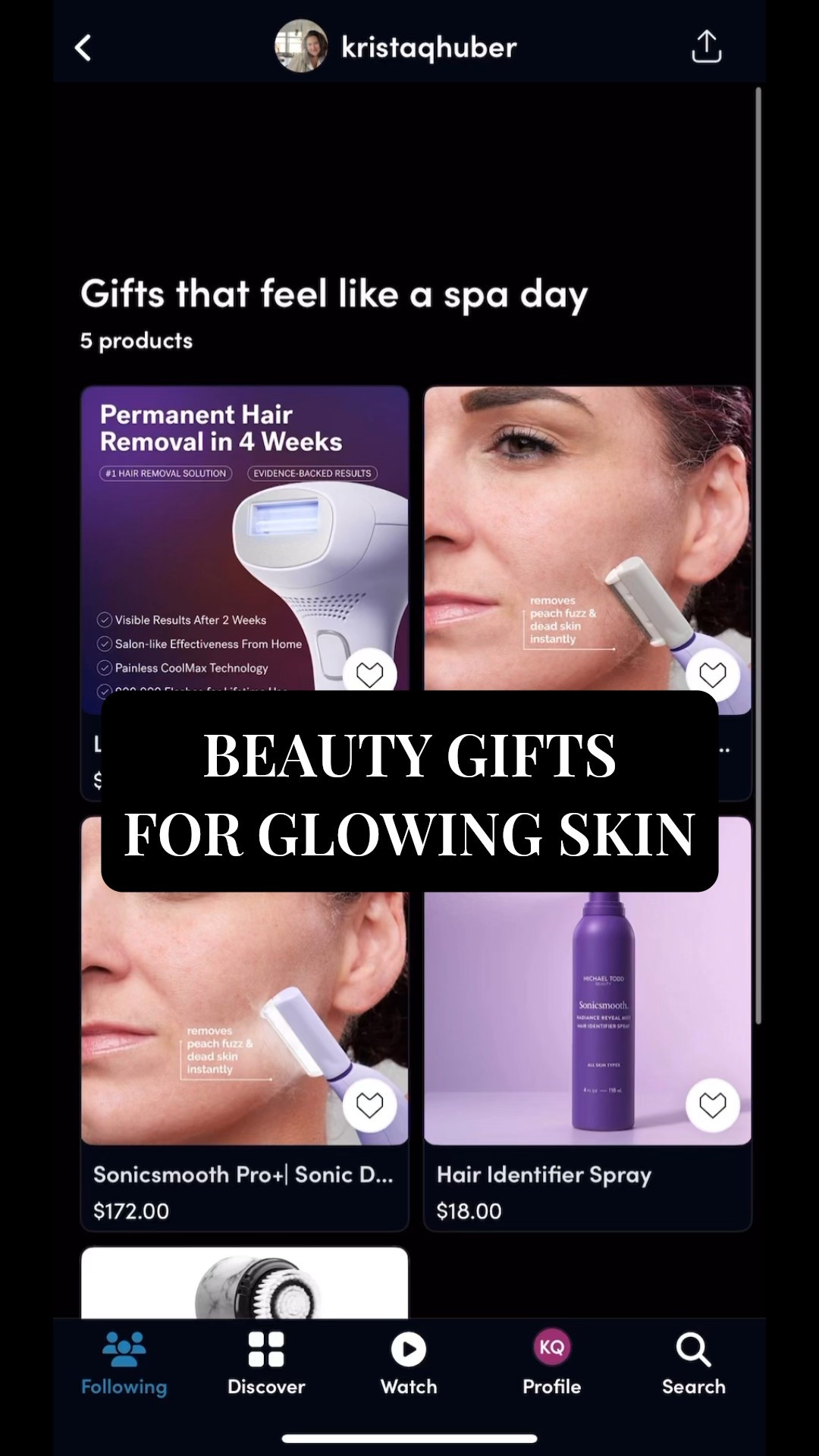 Michael Todd Beauty is a one-stop-shop for everything beauty this holiday season! Their permanent hair removal system, at-home dermaplaning system, facial cleansing brush, serums, oils, creams, and sprays make incredible gifts that will make your loved ones feel pampered and gorgeous! 

I’ve linked a few of my favorite products to use and gift here!

@michaeltoddbeauty #michaeltoddbeauty #winterskincare #beautyessentials #glowingskin 

#LTKselfcare #LTKGiftGuide #LTKBeauty