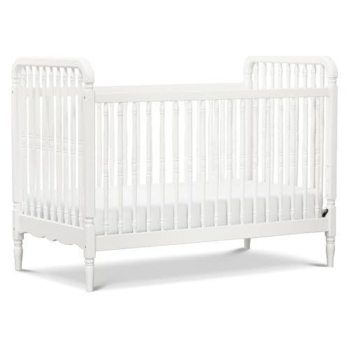 Namesake Liberty 3-in-1 Convertible Baby Crib - Greengurad Gold Certified - Wooden Convertible Baby Crib to Toddler Bed, Daybed - Durable & Easy to Assemble, 4 Adjustable Mattress Heights - Warm White | Amazon (US)