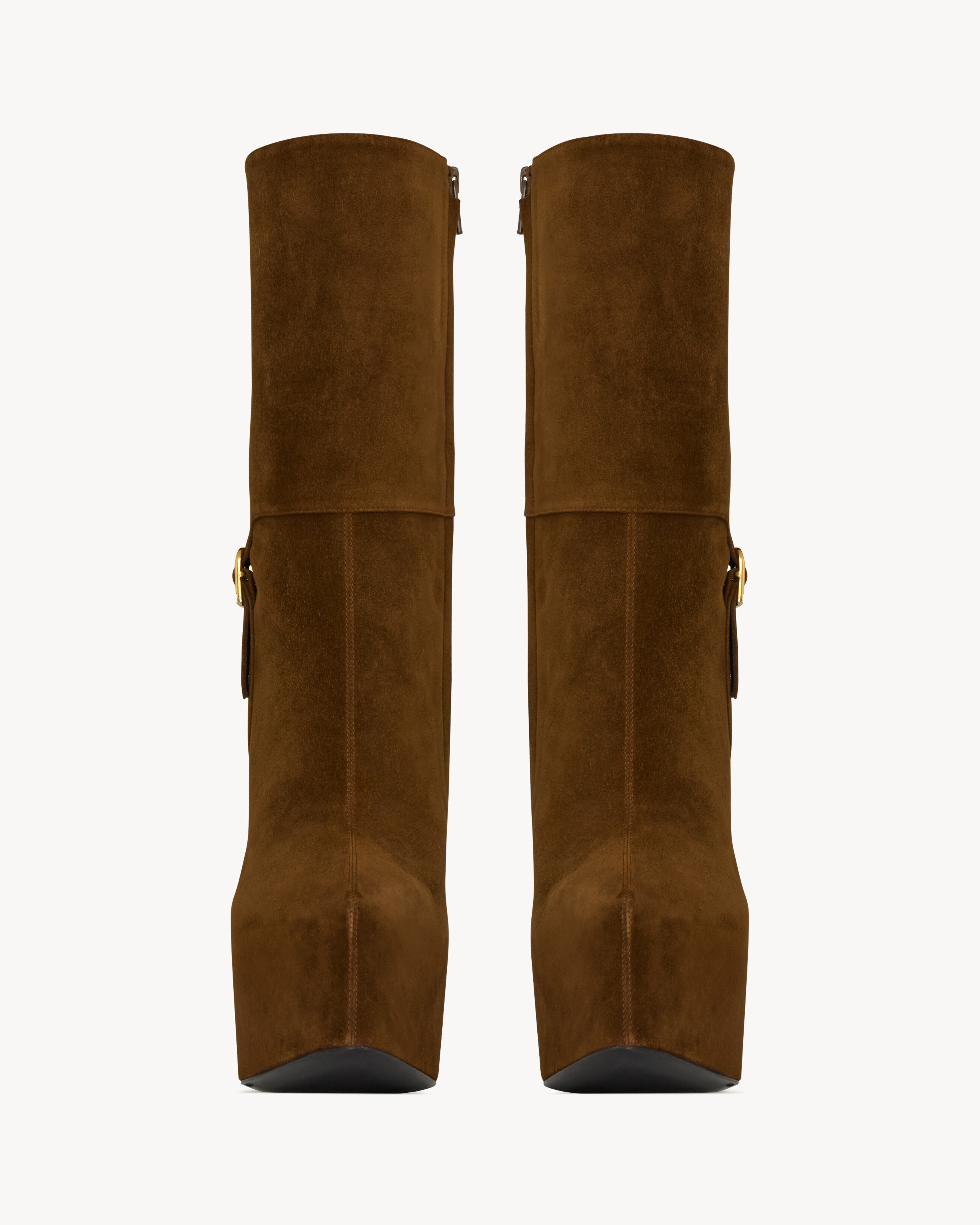 NICO platform booties in suede | Saint Laurent Inc. (Global)