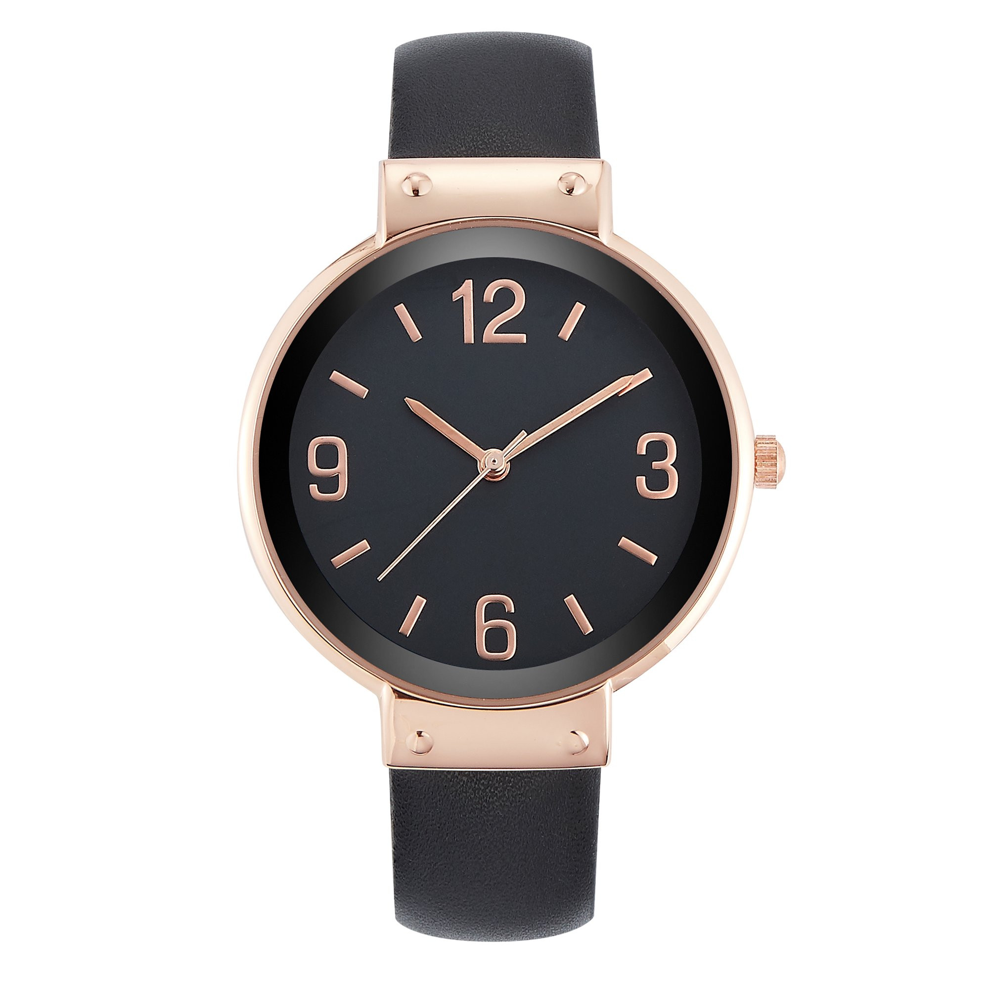 Time and Tru - Time & Tru Women's Black Strap Watch - Walmart.com | Walmart (US)