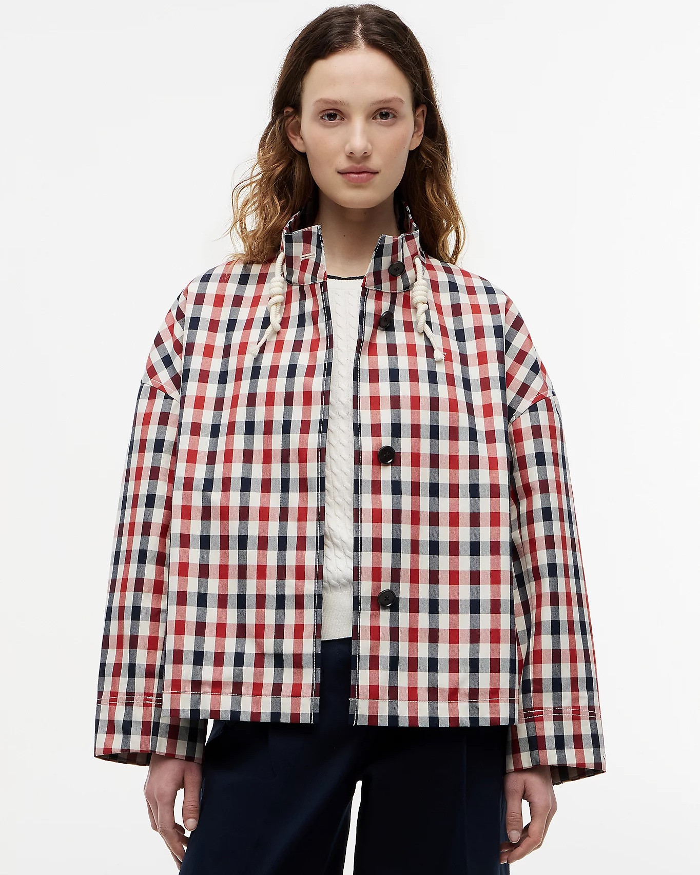 Gingham parka ❤️🤍💙

#LTKFashionMonth #LTKuk #LTKautumn