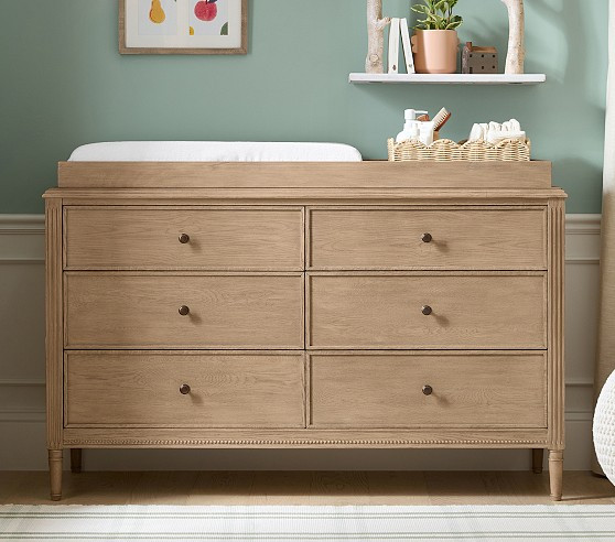 Harlow 6-Drawer Dresser & Topper Set (56w x 19d") | Pottery Barn Kids