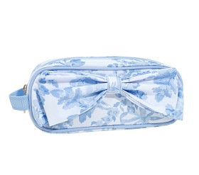 Mackenzie LoveShackFancy Blue Damask Floral Pencil Case | Pottery Barn Kids