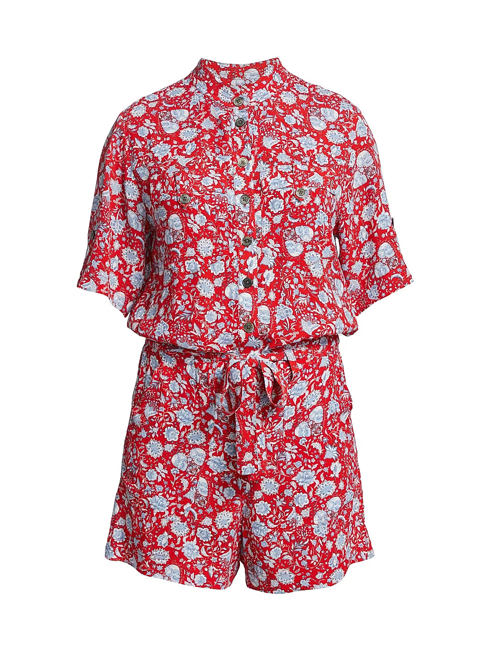 ZADIG & VOLTAIRE Cookis Floral Satin Romper | Saks Fifth Avenue