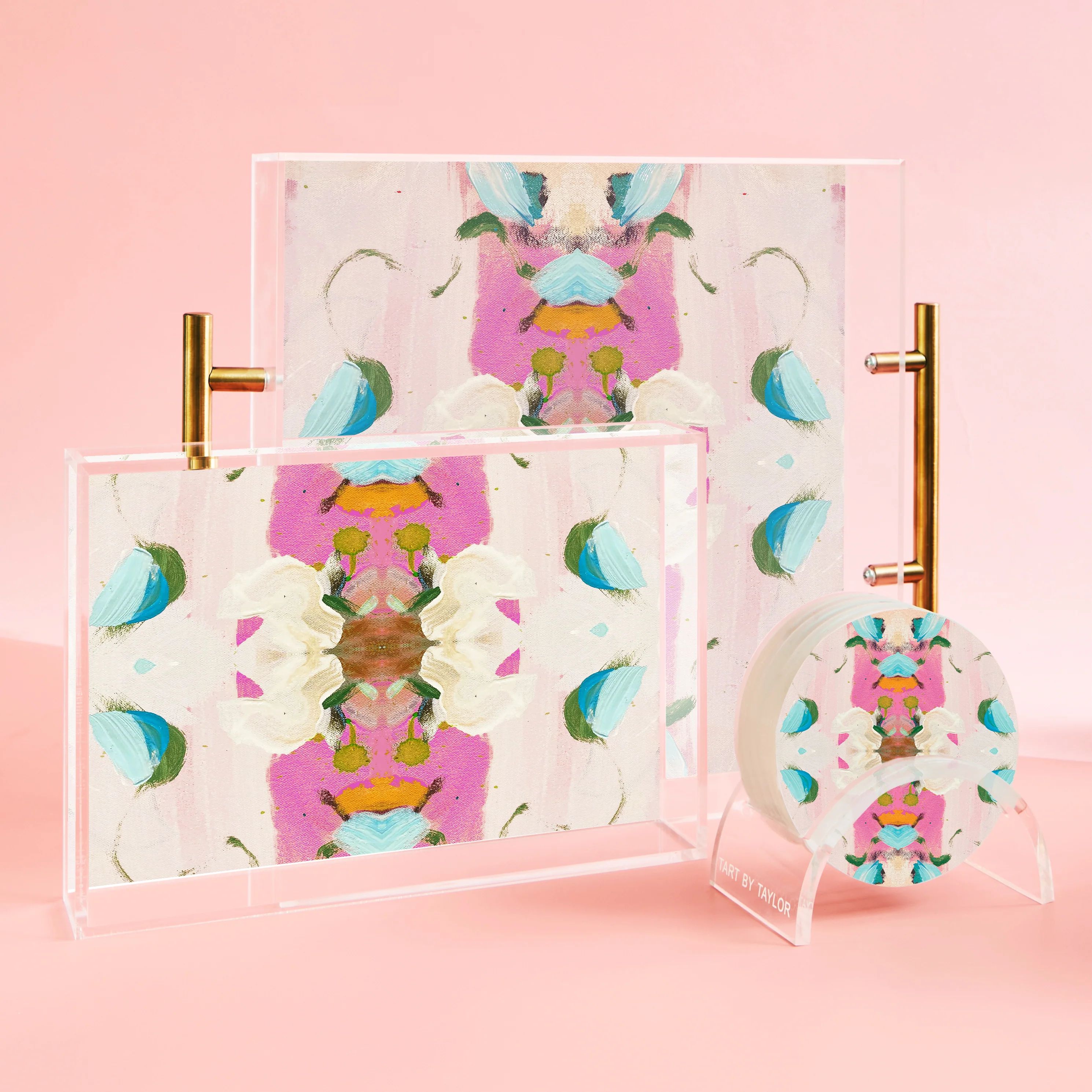 Monets Garden Pink | Laura Park x Tart Coasters | Tart By Taylor