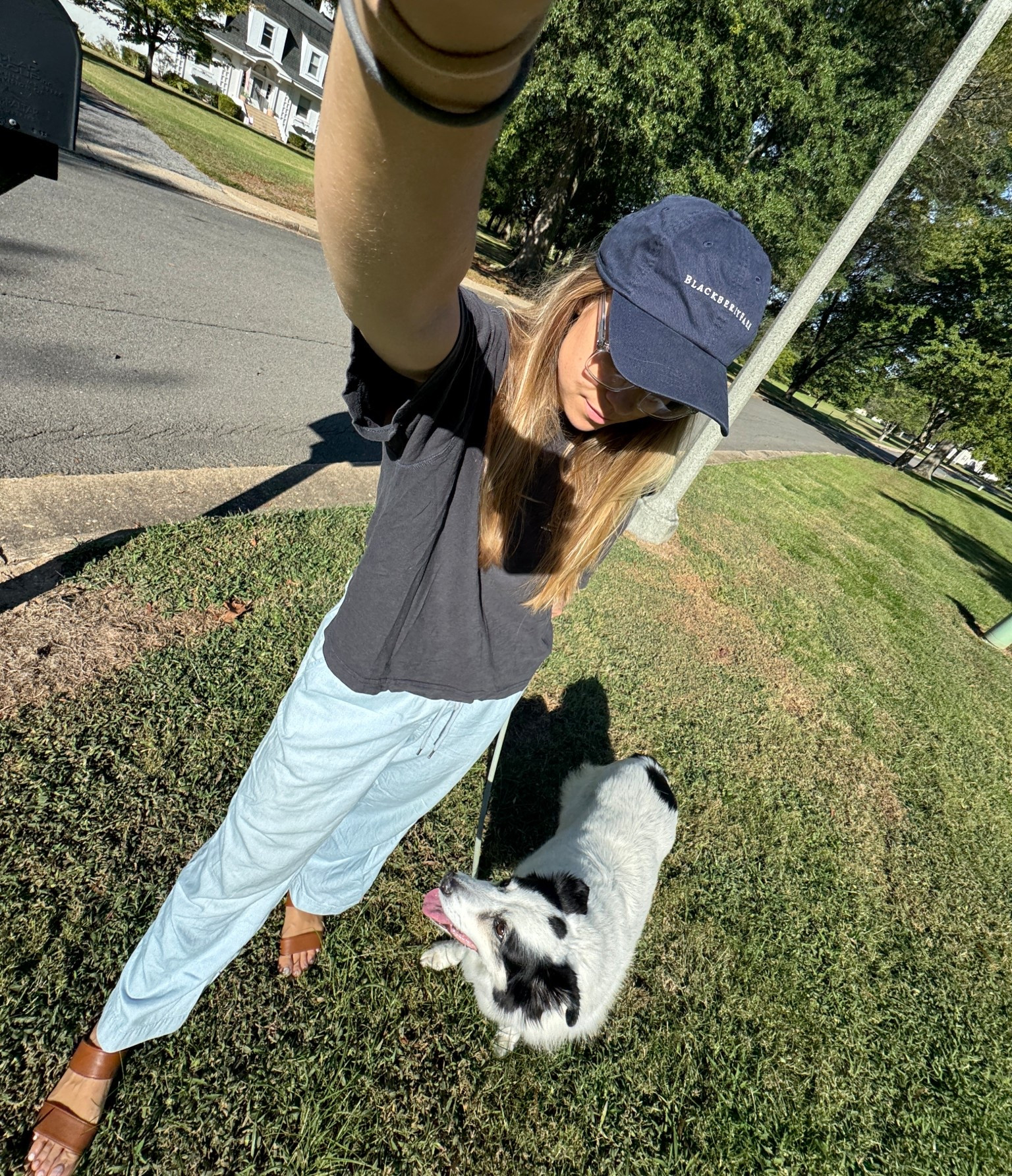Casual outfit idea for busy days — this look is perfect for running errands, weekend outfits, or everyday mom style. I’m wearing light blue wide leg utility pants with a cropped black tee, brown sandals, and a neutral baseball cap. It’s an easy minimal outfit that still feels put together and works for spring, summer, or early fall. Shop this casual street style look and get outfit inspiration for your next comfy day outfit on LTK. 

#LTKFamily #LTKActive #LTKSaleAlert