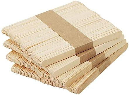 Chuya Wood Craft Sticks Garden Label Wooden Popsicle Ice Cream Sticks for Hand DIY Craft (4.5 inch 2 | Amazon (US)