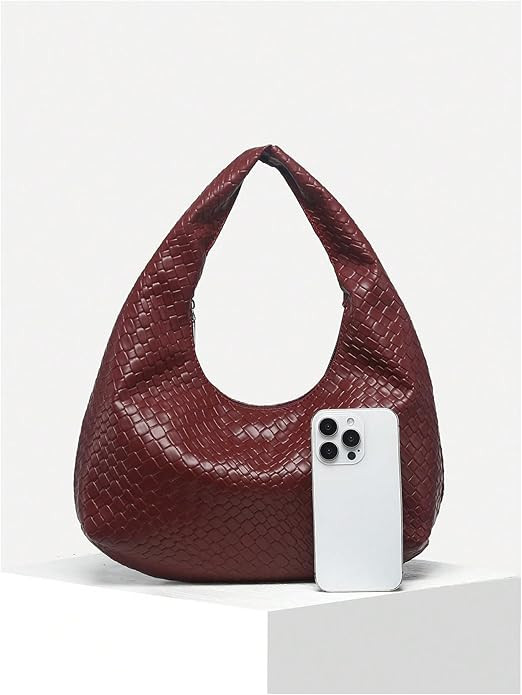 Floerns Women's Vintage Leather Tote Shoulder Handbag Top Handle Hobo Bag | Amazon (US)