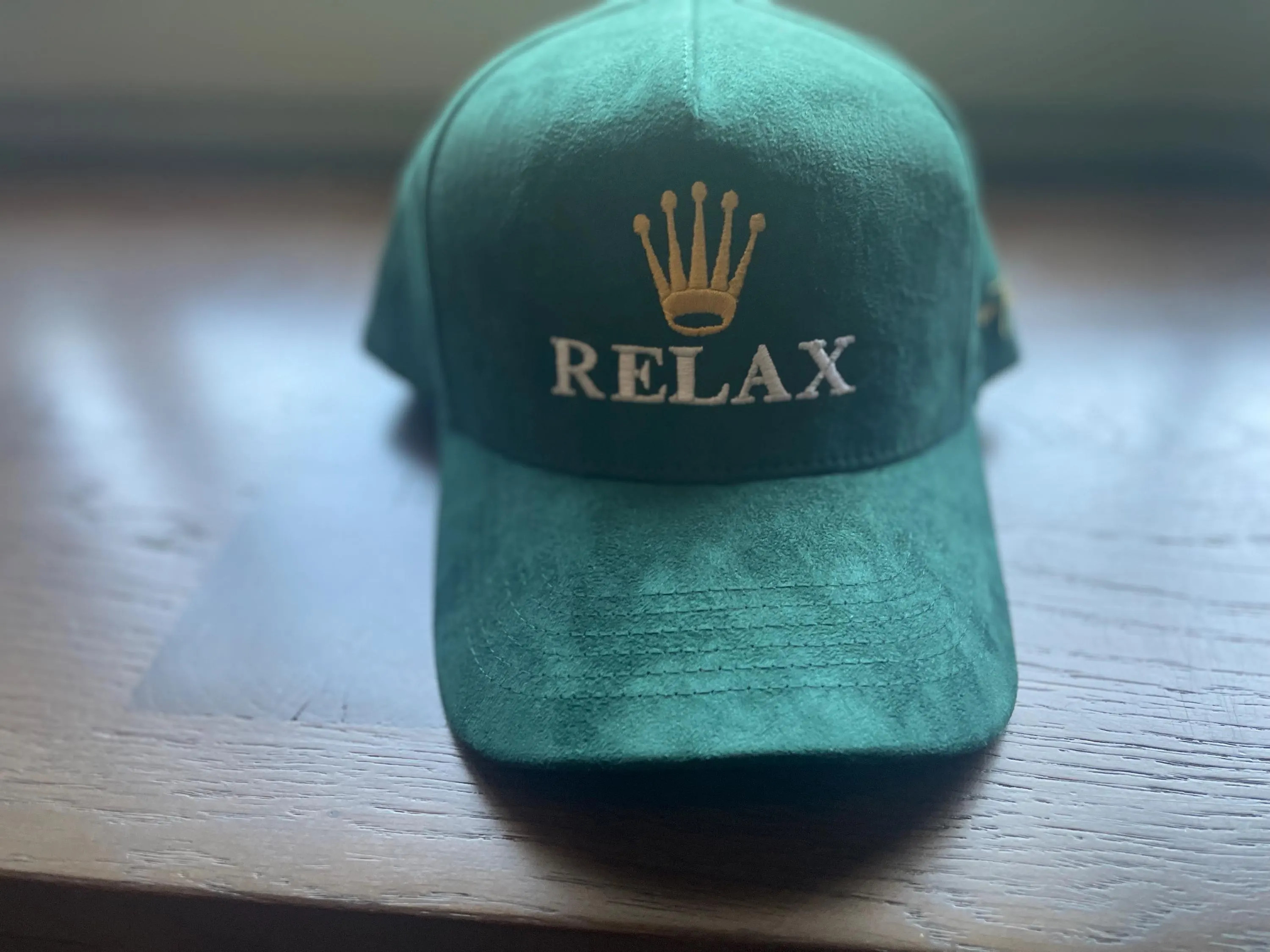 RELAX suede vintage green cap | Etsy (Global)