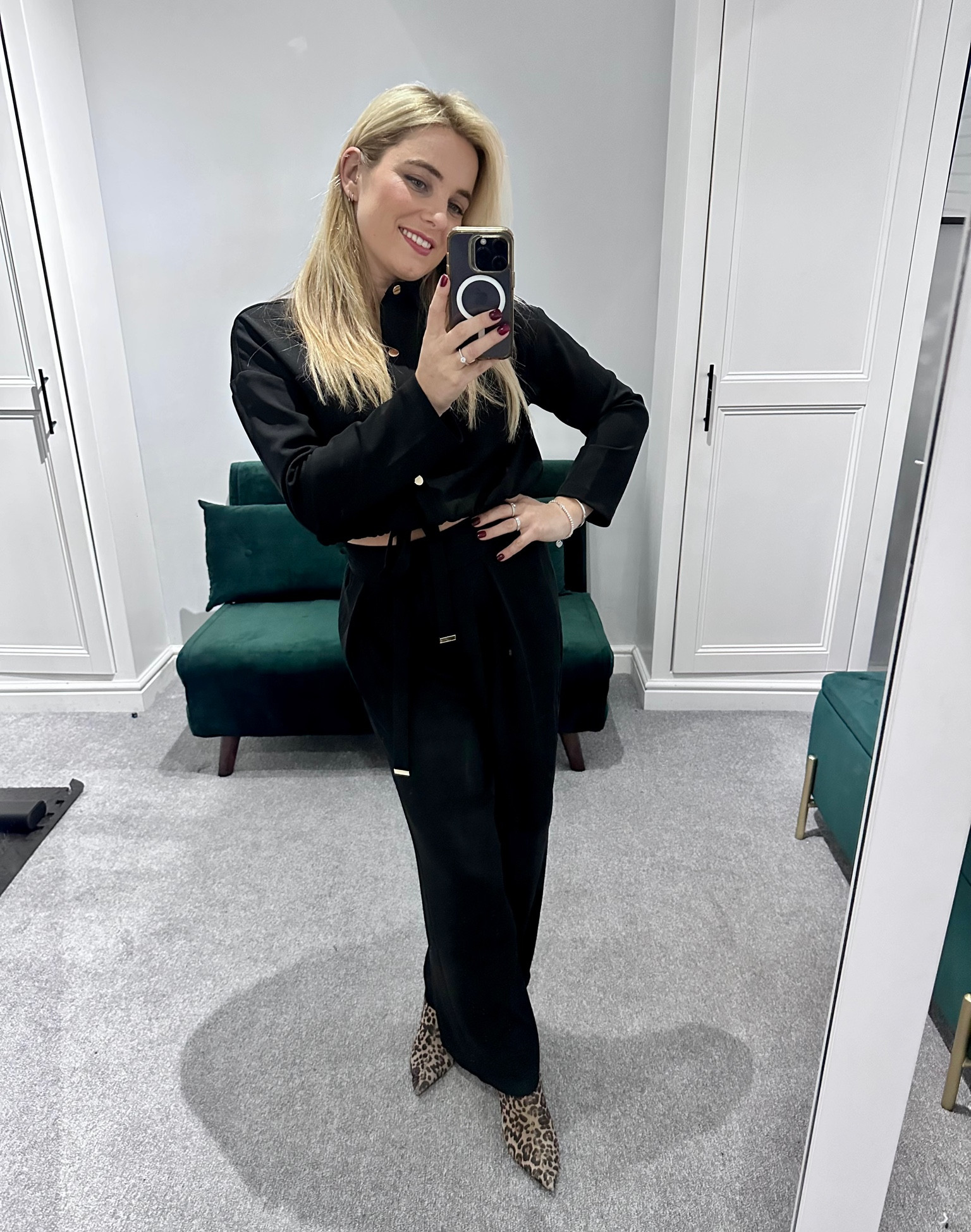 Black top, Very, black trousers, River Island, petit, leopard print boots, ankle boots, black outfit, black trousers, smart casual outfit, formal outfit 

#LTKSeasonal #LTKeurope #LTKstyletip