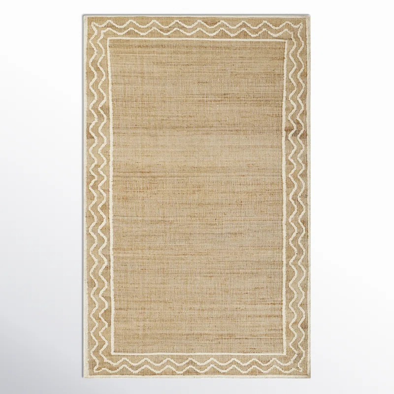 Erin Gates by Momeni Orchard Ripple Natural Hand Woven Wool and Jute Area Rug | Wayfair North America