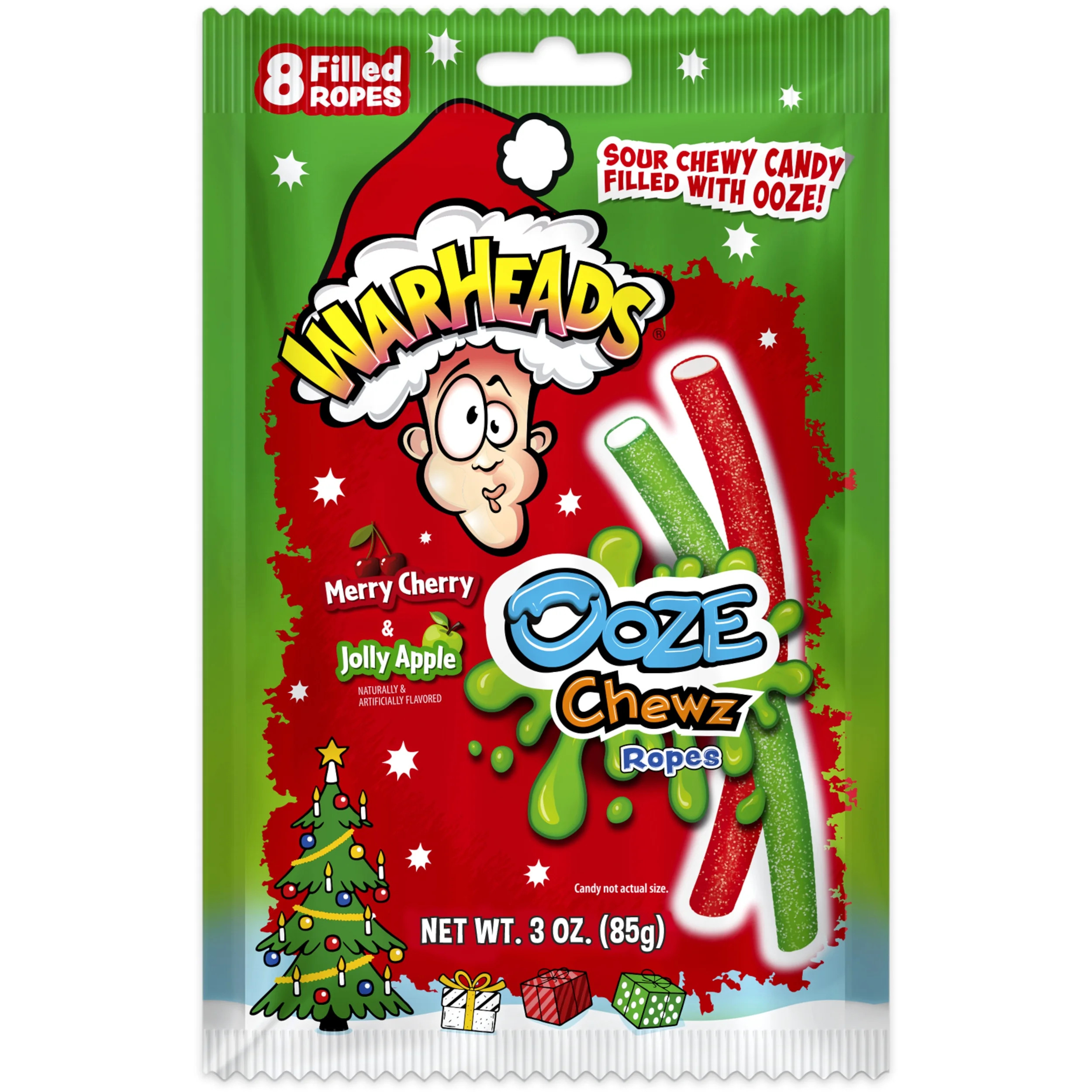 Warheads Ooze Chewz Holiday Candy Ropes, 3 oz - Walmart.com | Walmart (US)