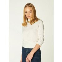 Brett Cream Merino Wool Turtle Neck 3 Quarter Sleeve Sweater, Cream | L.K. Bennett (UK)