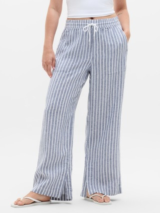 Retreat Linen High Rise Wide Leg Pant | Athleta