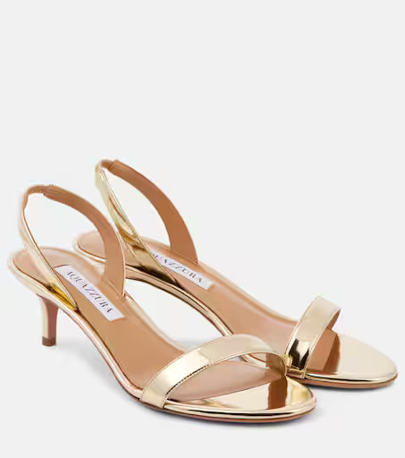 So Nude 50 mirrored faux leather sandals | Mytheresa (US/CA)