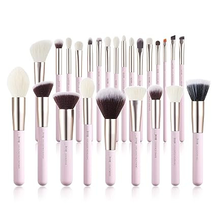 Jessup Makeup Brushes Set Professional, 25PCS Pink Premium Natural Powder Foundation Eyeshadow Bl... | Amazon (US)