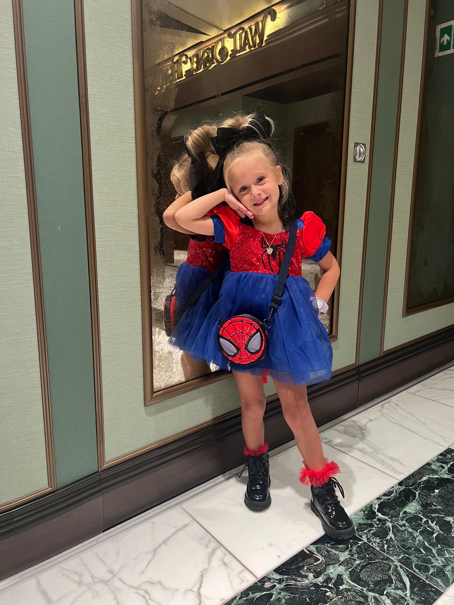 The first night on our Disney cruise, we were assigned the Marvel restaurant so this Spider-Man dress was absolutely perfect!

#LTKKids #LTKTravel