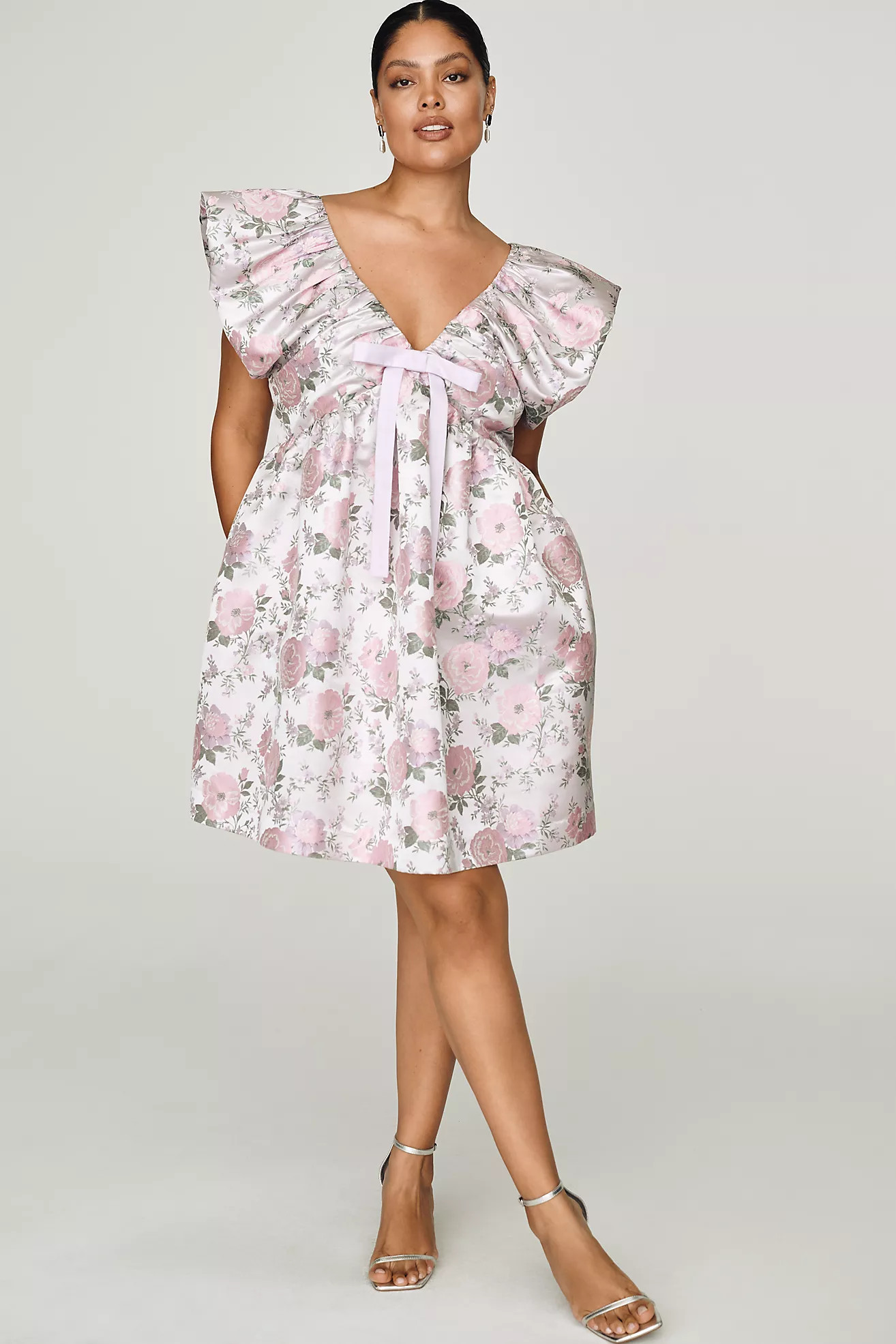 English Factory Flutter-Sleeve Mini Dress | Anthropologie (US)