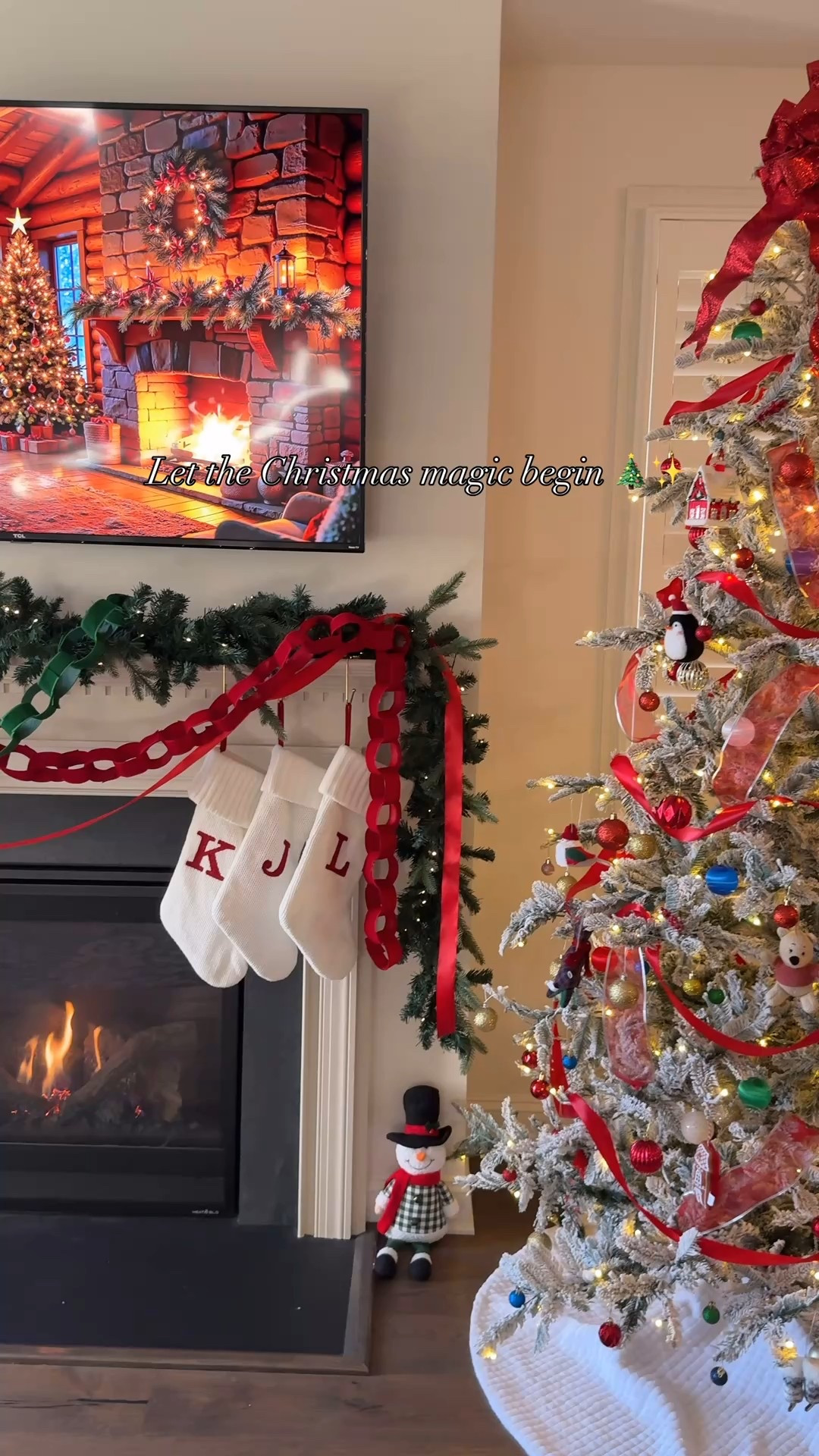 That December 1st feeling 🎄✨

This King of Christmas flocked tree has made my Christmas dreams come true in creating a colorful yet cozy and nostalgic Christmas for our family. 

This year I really wanted to feel the magic! I let the kids pick out fun felt ornaments, we made ribbon chain garlands, and added lots of colorful ornaments (within my approved color pallet 😜).



 #christmastreedecorating 
#ChristmasTreeDecor #ChristmasAesthetic
#ChristmasTreeInspo #HolidayDecorIdeas #whimsicalchristmas #nostalgicchristmas #colorfulchristmas

#LTKHoliday #LTKSeasonal #LTKCyberWeek