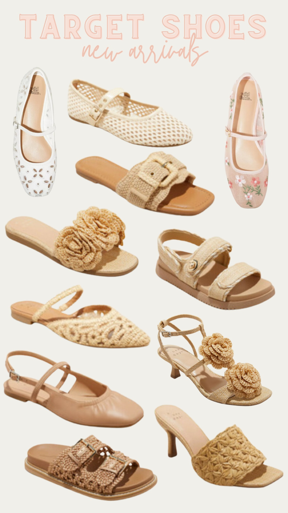 New target shoe arrivals! 

THEBLOOMINGNEST sandals heels spring summer flats shoe

#LTKShoeCrush #LTKFindsUnder50 #LTKSeasonal