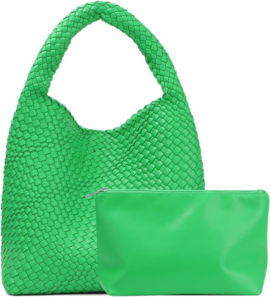 Ynport Woven Tote Handbags for Women Large Summer Beach Hobo Bag Fashion Handmade Top-handle Shou... | Amazon (US)