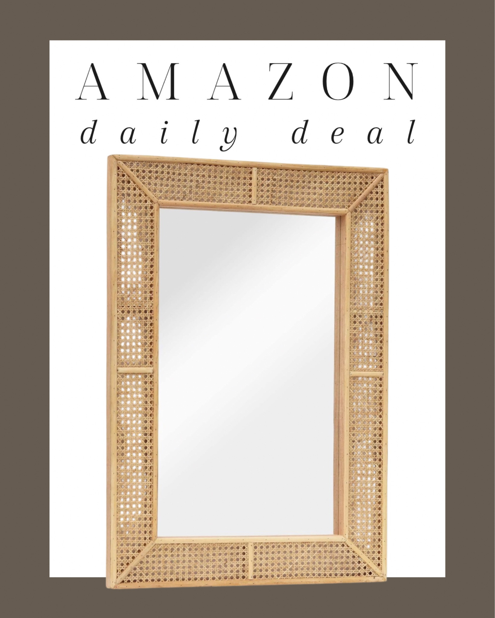 Amazon daily deal 👏🏼 this beautiful textured mirror is perfect for a coastal space! 

Mirror, rattan mirror, accent mirror, accent decor, wall decor, bedroom, bathroom, entryway, living room, Modern home decor, traditional home decor, budget friendly home decor, Interior design, look for less, designer inspired, Amazon, Amazon home, Amazon must haves, Amazon finds, amazon favorites, Amazon home decor #amazon #amazonhome



#LTKhome #LTKstyletip #LTKsalealert
