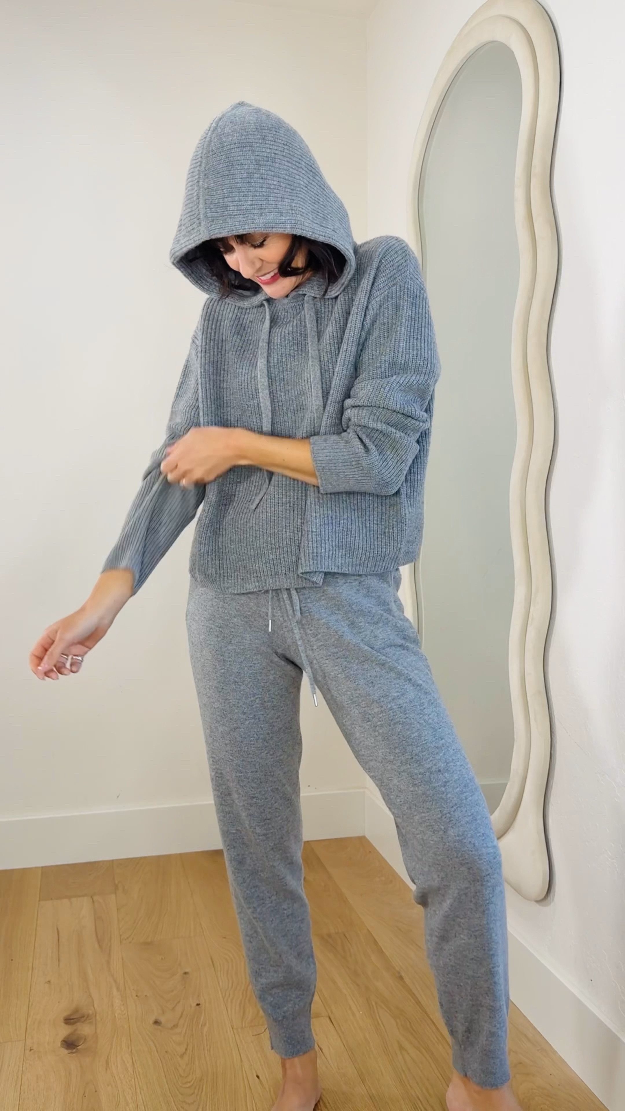 Cashmere makes the best luxe loungewear. These cashmere sweats look so cool with a @onequince cashmere hoodie or pullover sweater. There are even casual straight-leg cashmere pants that look great and feel amazing. I featured a set like this in my newest travel capsule wardrobe. 	

#quincepartner
 

#LTKSeasonal #LTKGiftGuide #LTKStyleTip