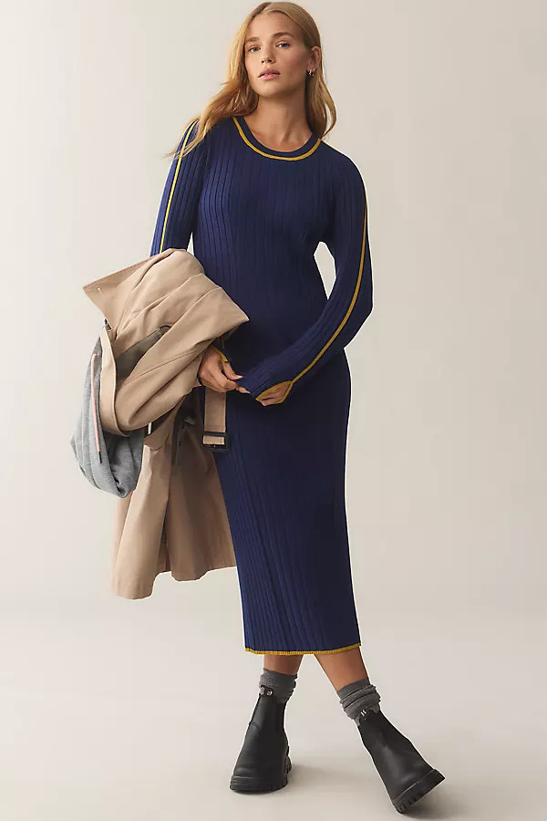 Long-Sleeve Sporty Sweater Dress | Anthropologie (US)
