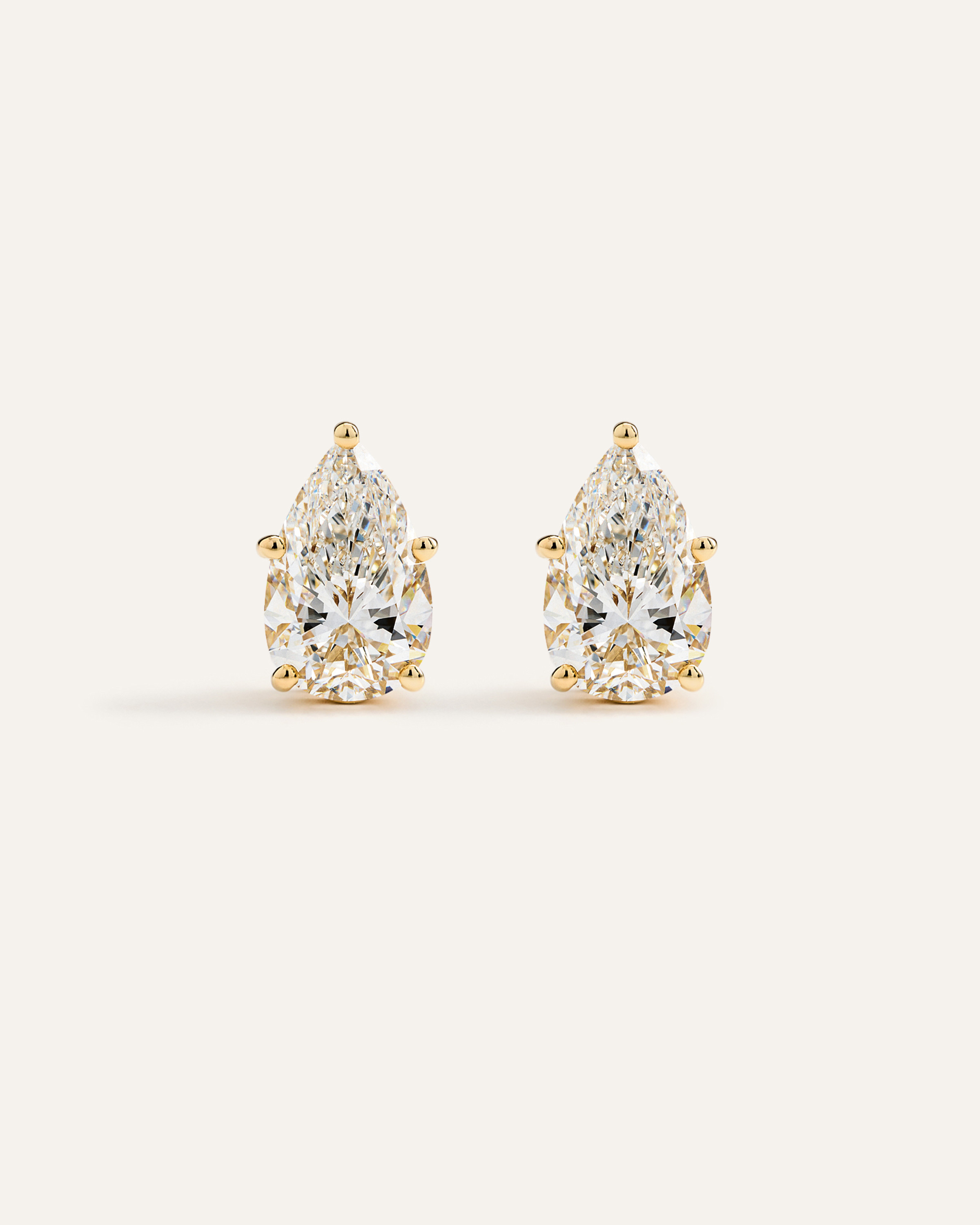 Quince | Women's 14K Gold Lab Grown Diamond Statement Pear Studs 8ctw in Yellow Gold | Quince