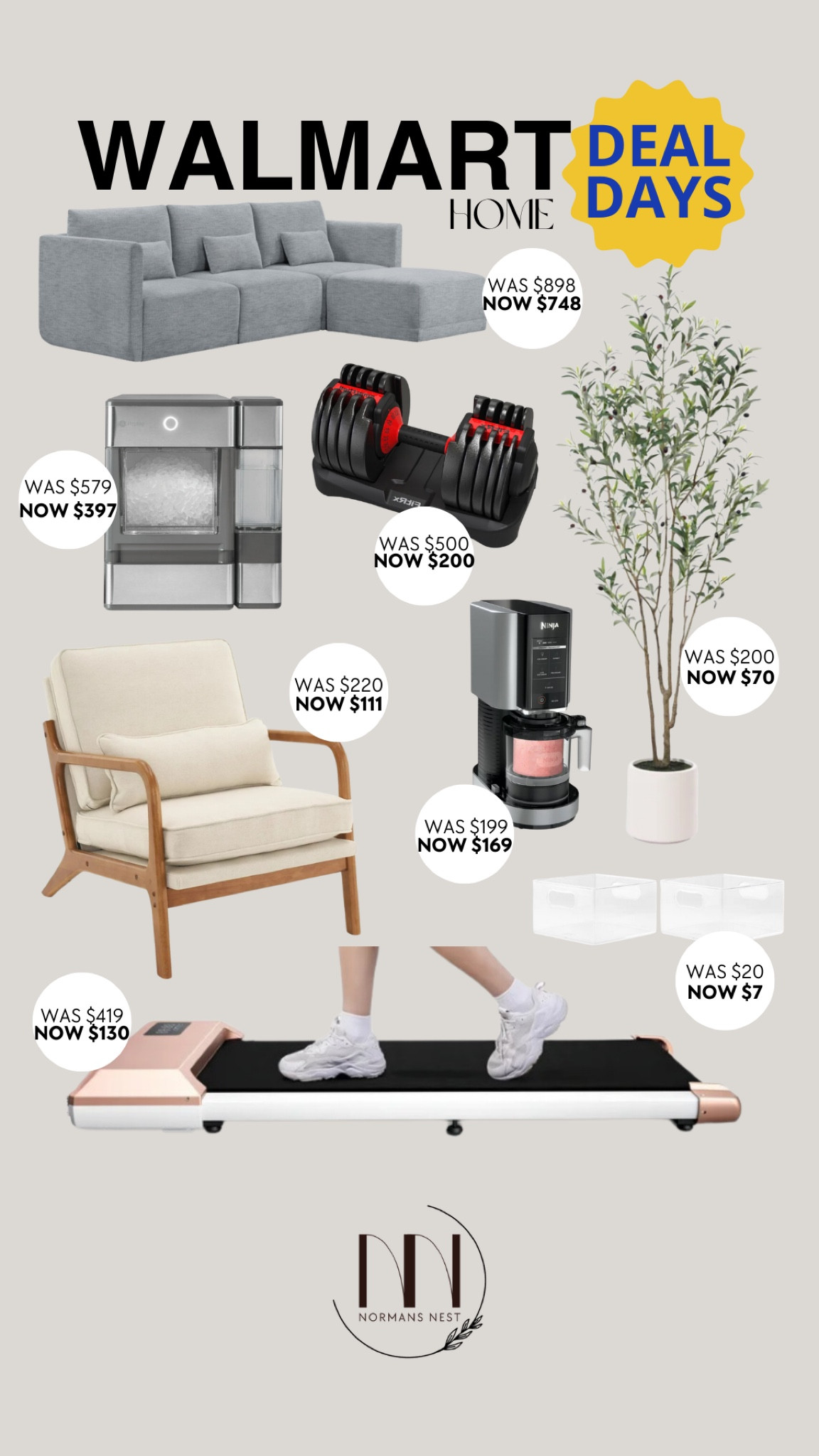 Walmart deals for the home!

Sectional couch
Faux olive tree
Adjustable weights
Walking pad
Pebble ice maker
Ninja creami
Accent chair
Acrylic organization bins


#LTKSummerSales #LTKHome #LTKSaleAlert