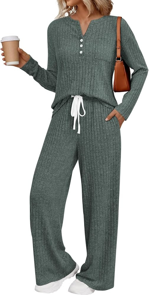 LILLUSORY Womens 2 Piece Lounge Sets Matching Airport Travel Outfits 2025 Winter Clothing Fall Pa... | Amazon (US)