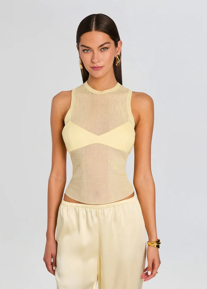 Jori Rib Knit Tank | Retrofete