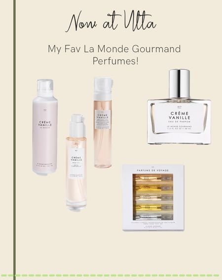 La monde gourmand perfume now at ulta 

#LTKSeasonal #LTKbeauty #LTKfindsunder50