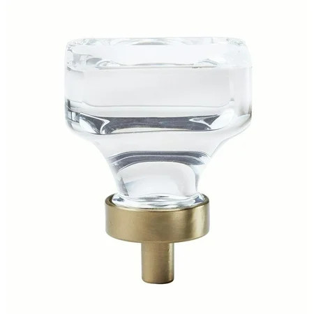 Glacio 1-3/8 in (35 mm) Length Clear/Golden Champagne Cabinet Knob | Walmart (US)